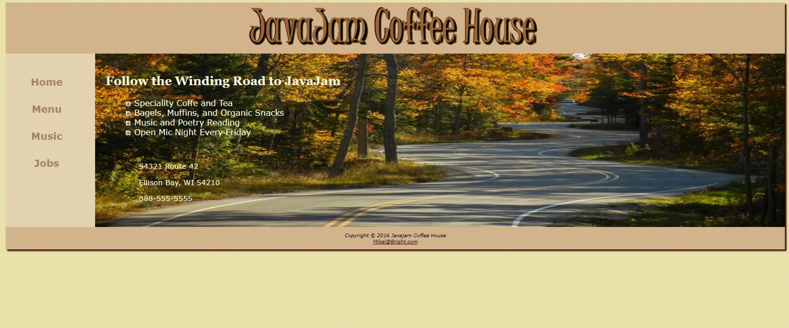 JavaJam Coffee Shop